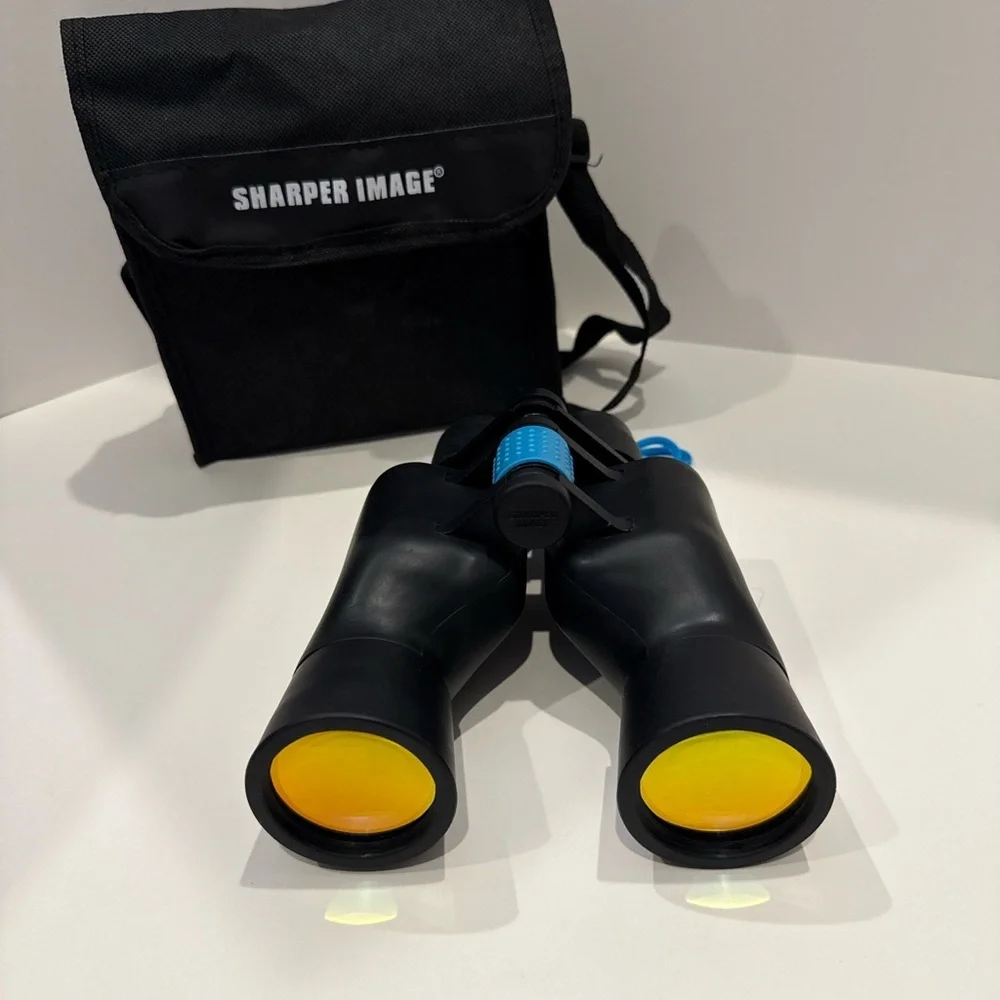 Sharper Image 7x50 Marine Binoculars‎ w/ Compass & Case Low Light Viewing NWOT